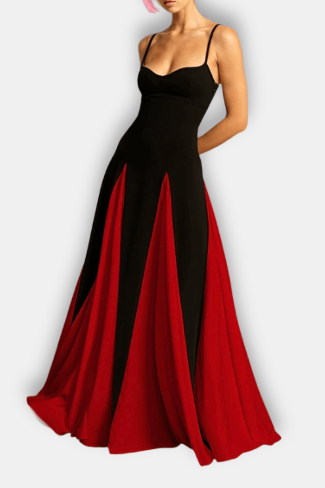 Giselda – Colour Block Maxi Slip Dress