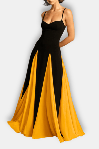 Giselda – Colour Block Maxi Slip Dress