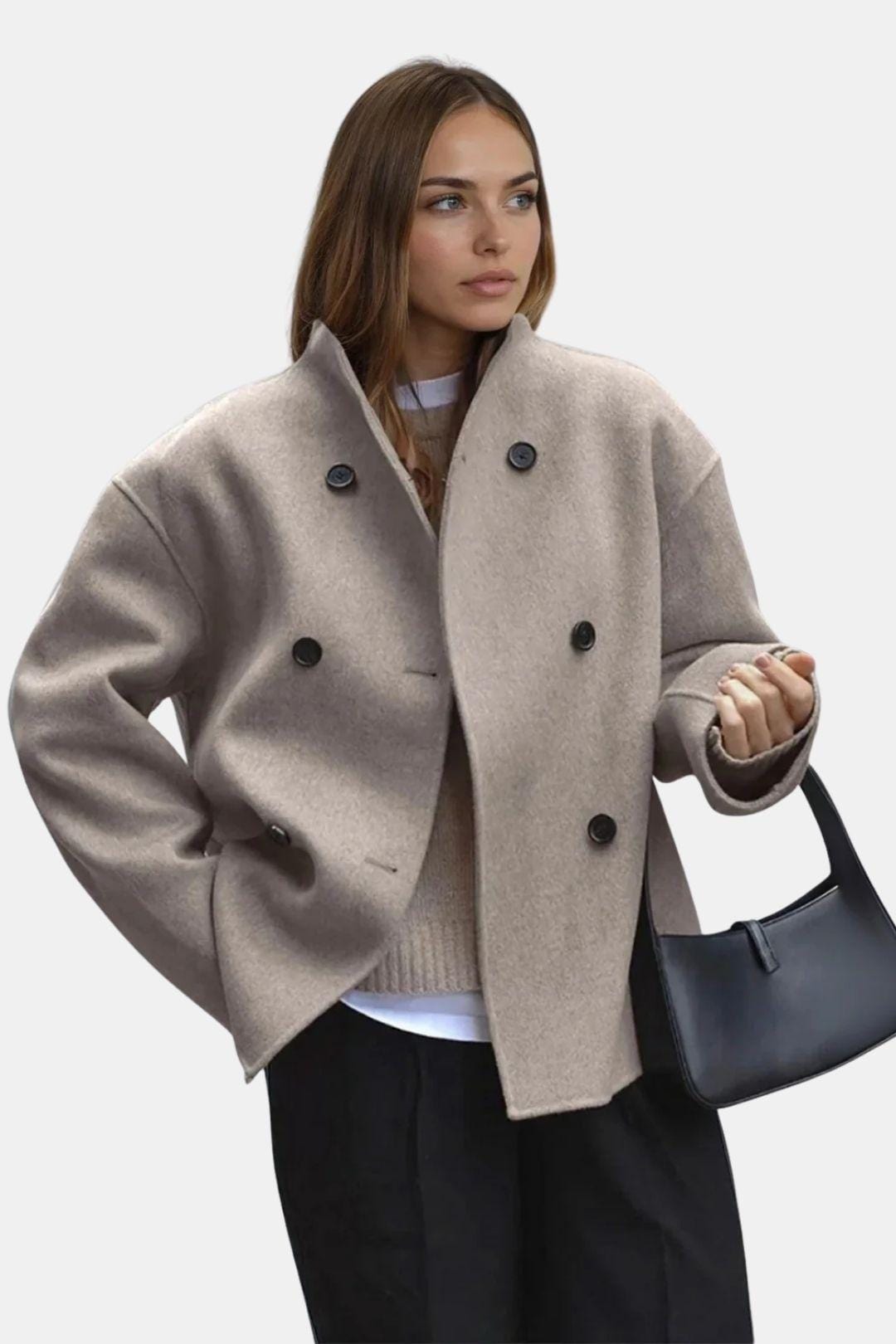 Geneva – Stylish Oversized Button-Down Coat for Women