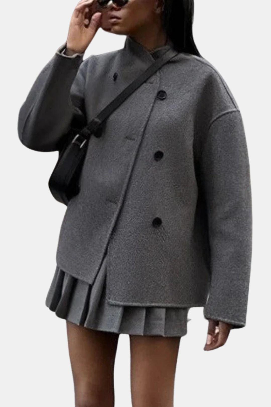 Geneva – Stylish Oversized Button-Down Coat for Women