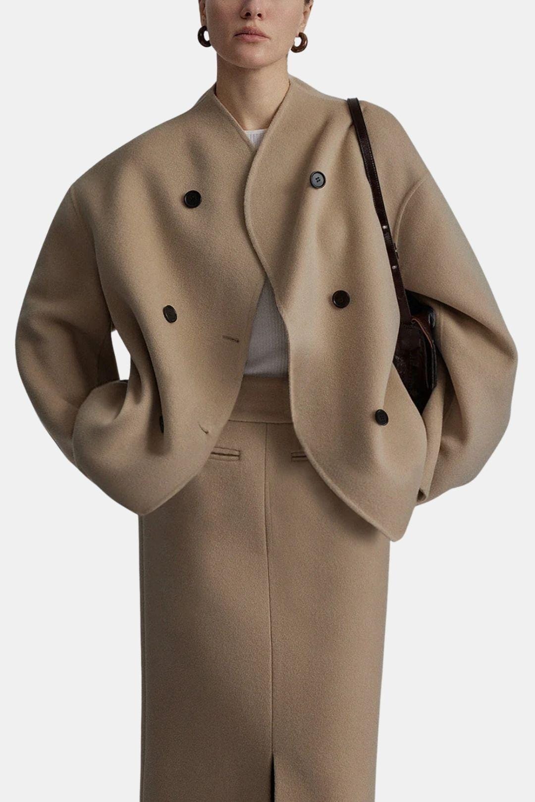 Geneva – Stylish Oversized Button-Down Coat for Women