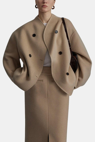 Geneva – Stylish Oversized Button-Down Coat for Women