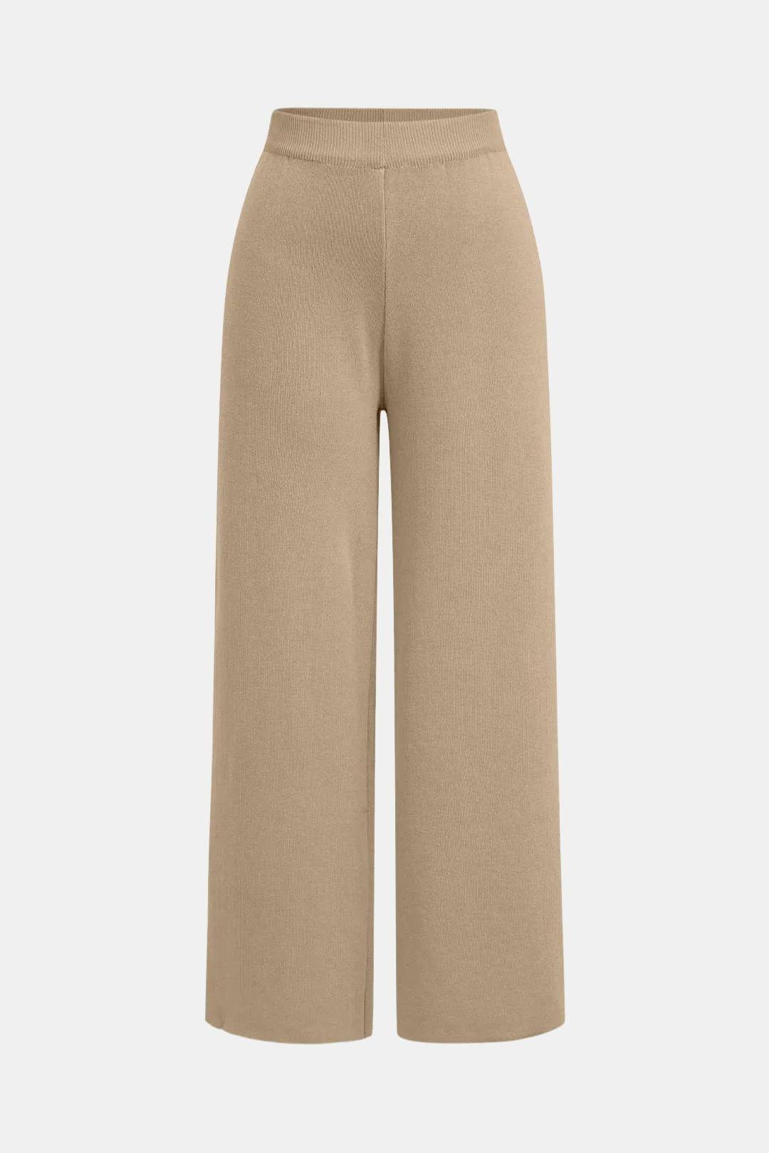 Giorgia - Knit Cardigan & Wide-Leg Pants Set