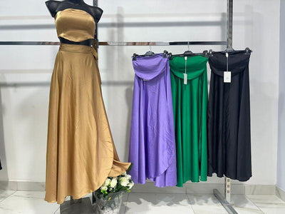 Luciana – Cutout Sleeveless Satin Maxi Dress