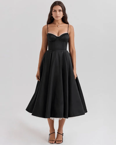Granada – Fitted Bodice Midi Dress