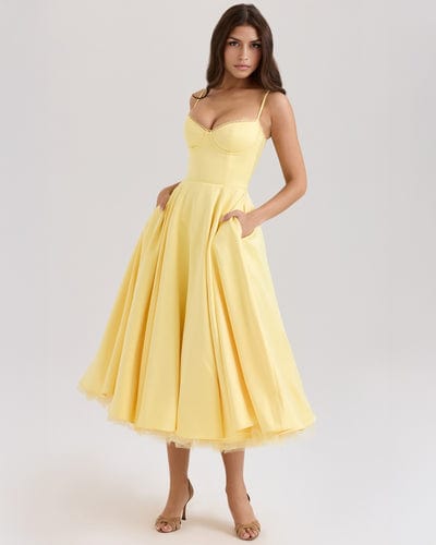 Granada – Fitted Bodice Midi Dress