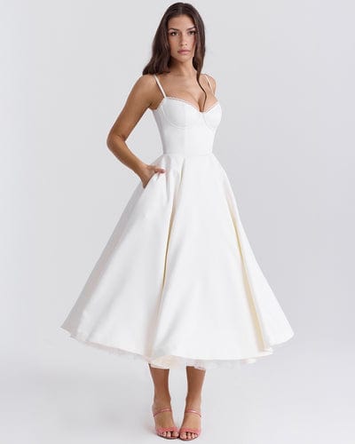 Granada – Fitted Bodice Midi Dress