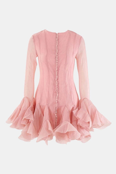 Guila - Sheer Flared Mini Dress