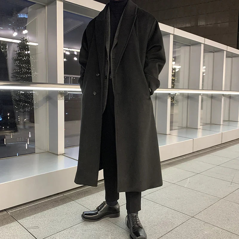 Long Wool Overcoat | Tailored Fit | Minimalist Winter Style