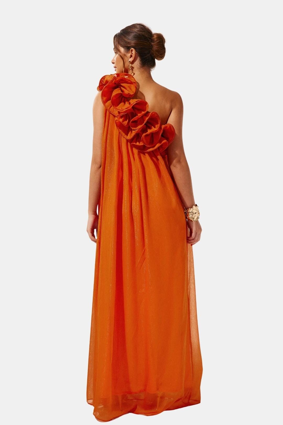 Hedda - One-shoulder Floral Maxi Cocktail Dress
