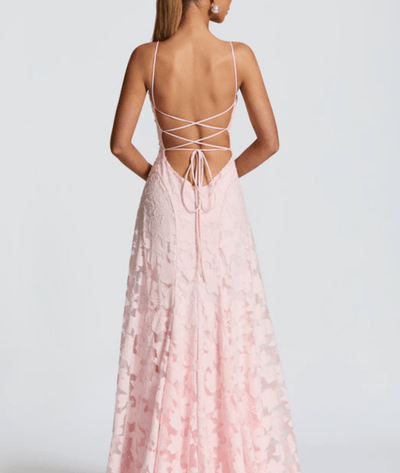 Helia – Floral Pattern Sleeveless Maxi Dress