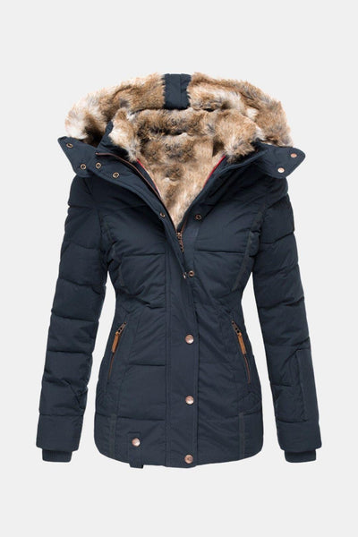 Hera – Luxurious Fur-Lined Winter Coat with Hood