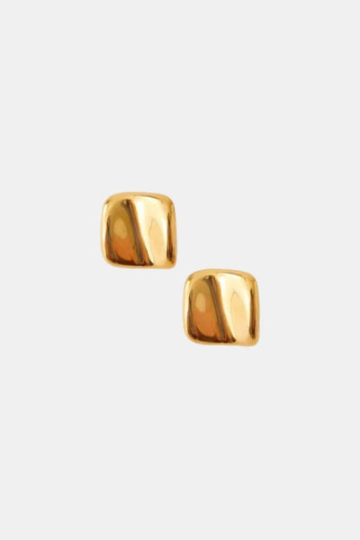 Inara – Gold Square Stud Earrings