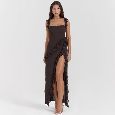 Carmela – Ruffle-Sleeve Maxi Dress