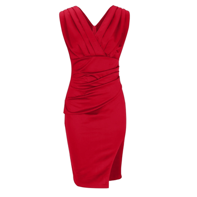 Isadora – Sleeveless Fitted Midi Dress