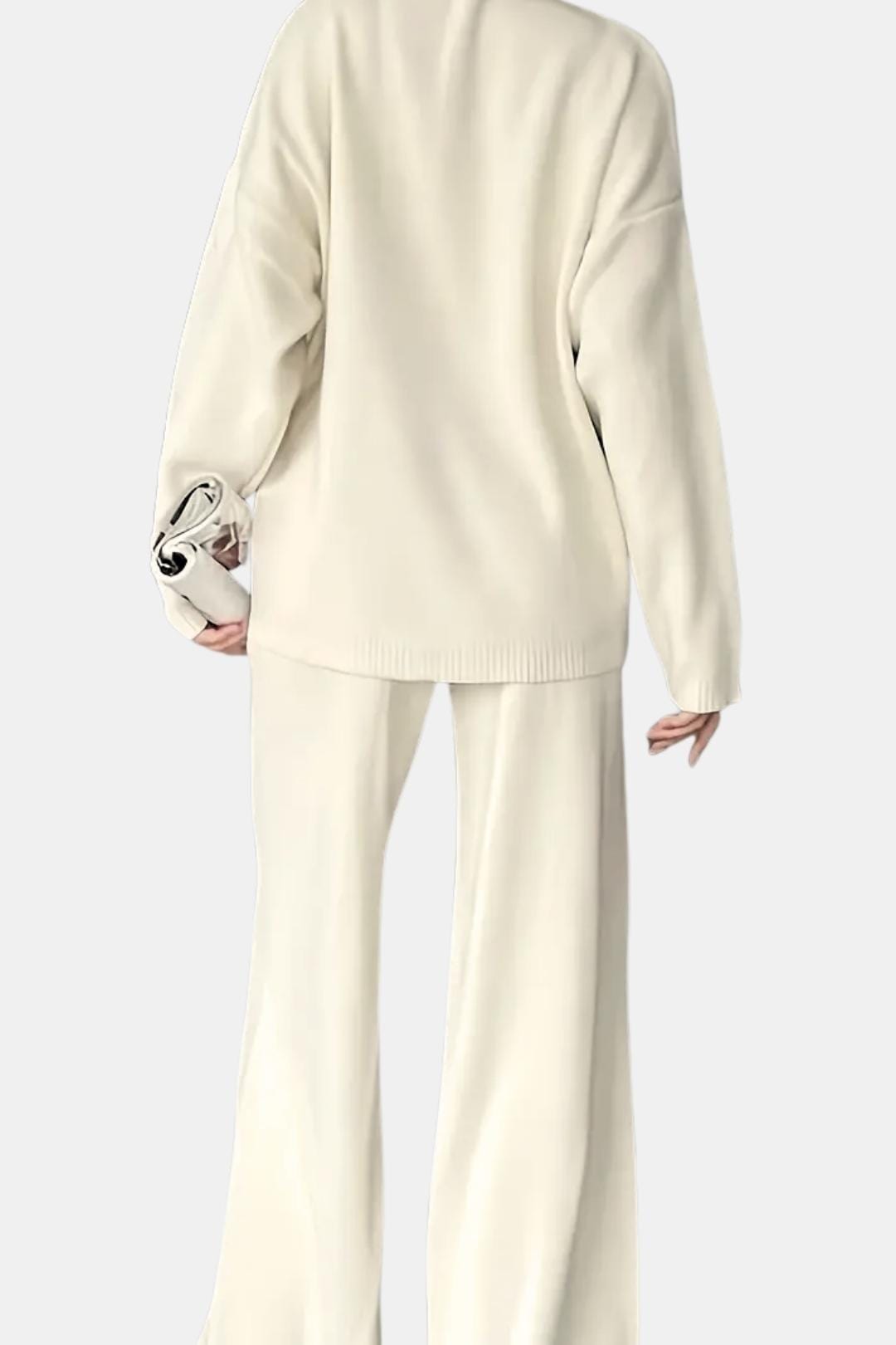 Isalina – Solid Colour Turtleneck Knit Set