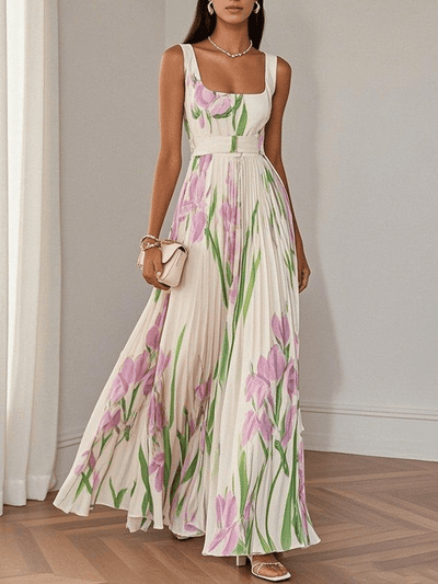 Ivana – Sleeveless Chiffon Maxi Dress