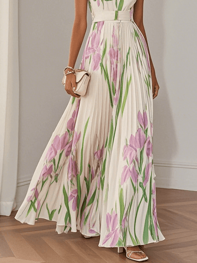 Ivana – Sleeveless Chiffon Maxi Dress