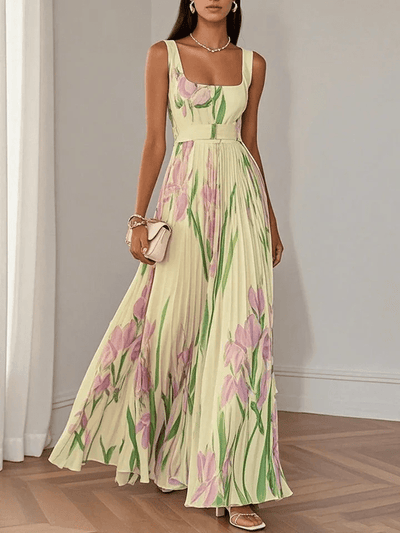 Ivana – Sleeveless Chiffon Maxi Dress