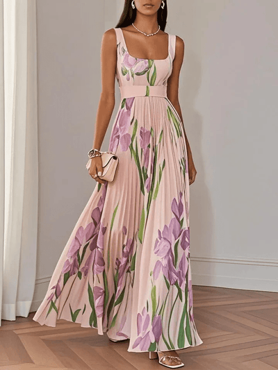 Ivana – Sleeveless Chiffon Maxi Dress