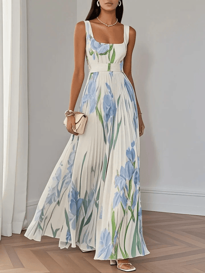 Ivana – Sleeveless Chiffon Maxi Dress