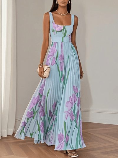Ivana – Sleeveless Chiffon Maxi Dress