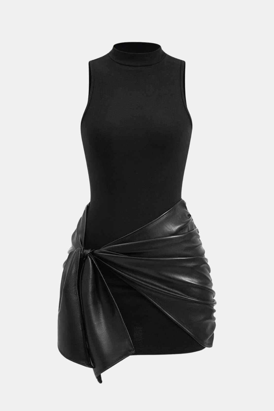 Izza – Tie Front Sleeveless Mini Dress