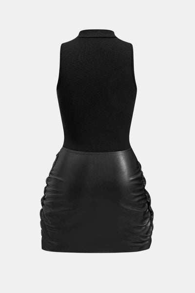 Izza – Tie Front Sleeveless Mini Dress