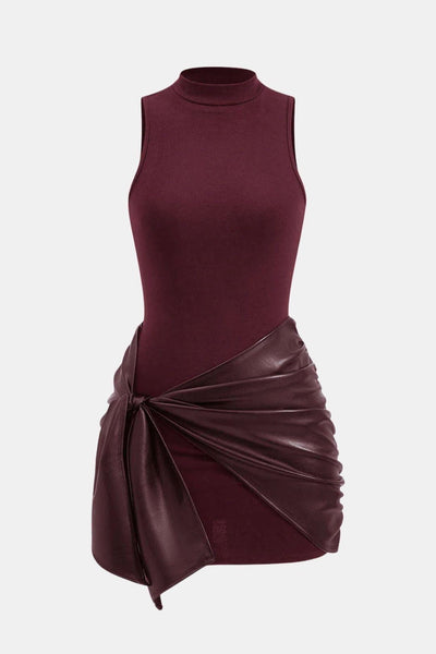 Izza – Tie Front Sleeveless Mini Dress