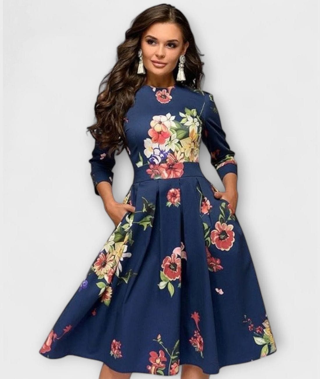 Jolene - Floral Midi Dress