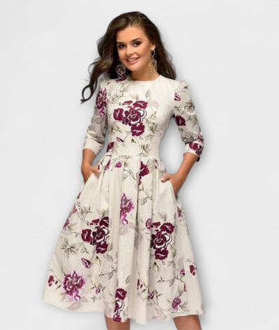 Jolene - Floral Midi Dress