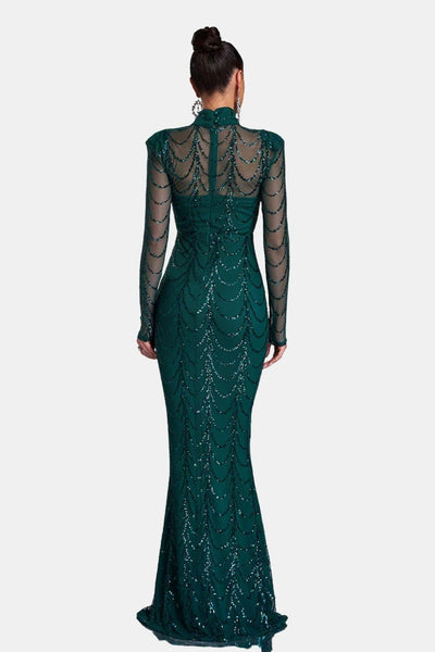 Joyce - See-through Ripple Cocktail Dress