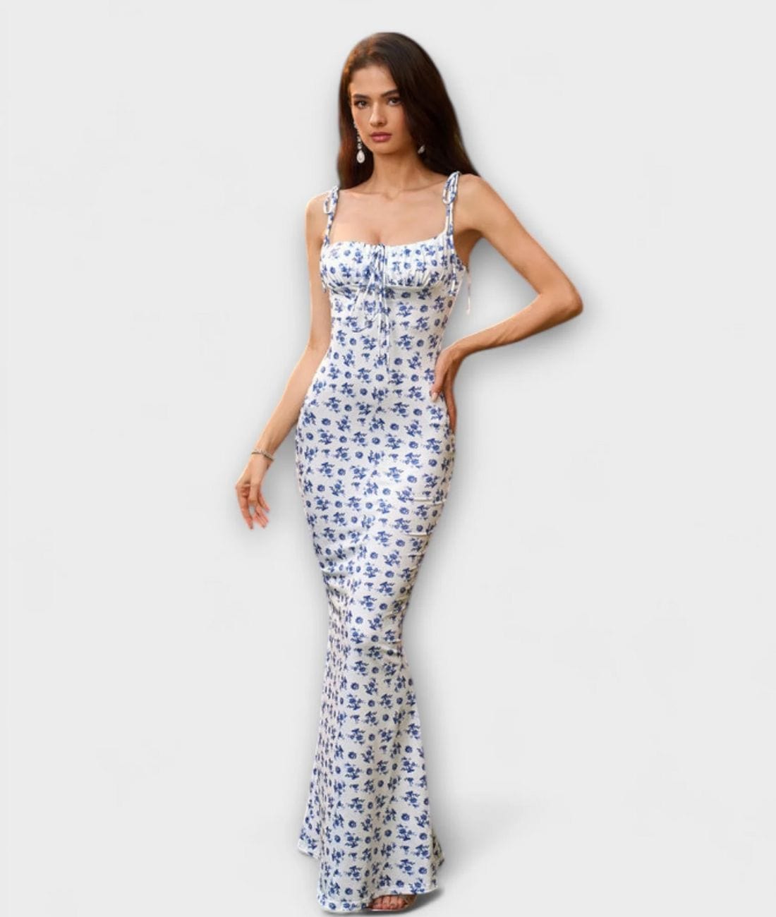 Katia - Sleeveless Floral Maxi Dress