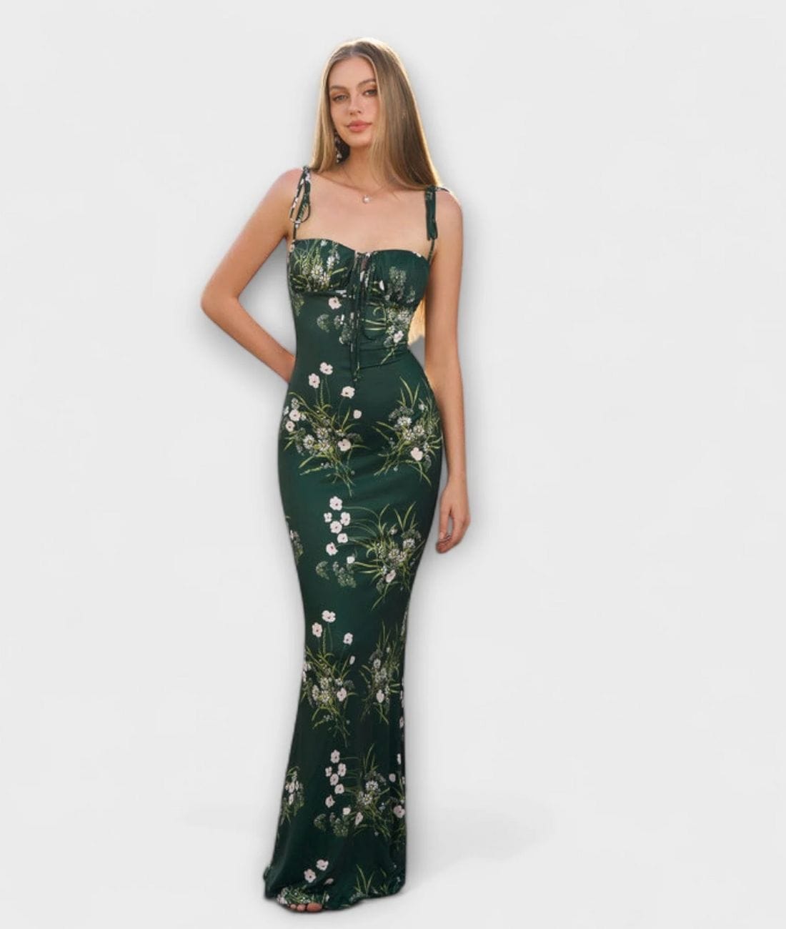 Katia - Sleeveless Floral Maxi Dress