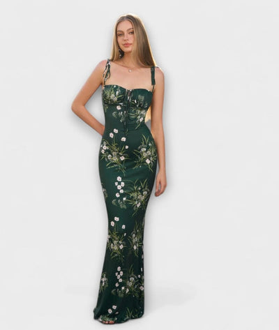 Katia - Sleeveless Floral Maxi Dress