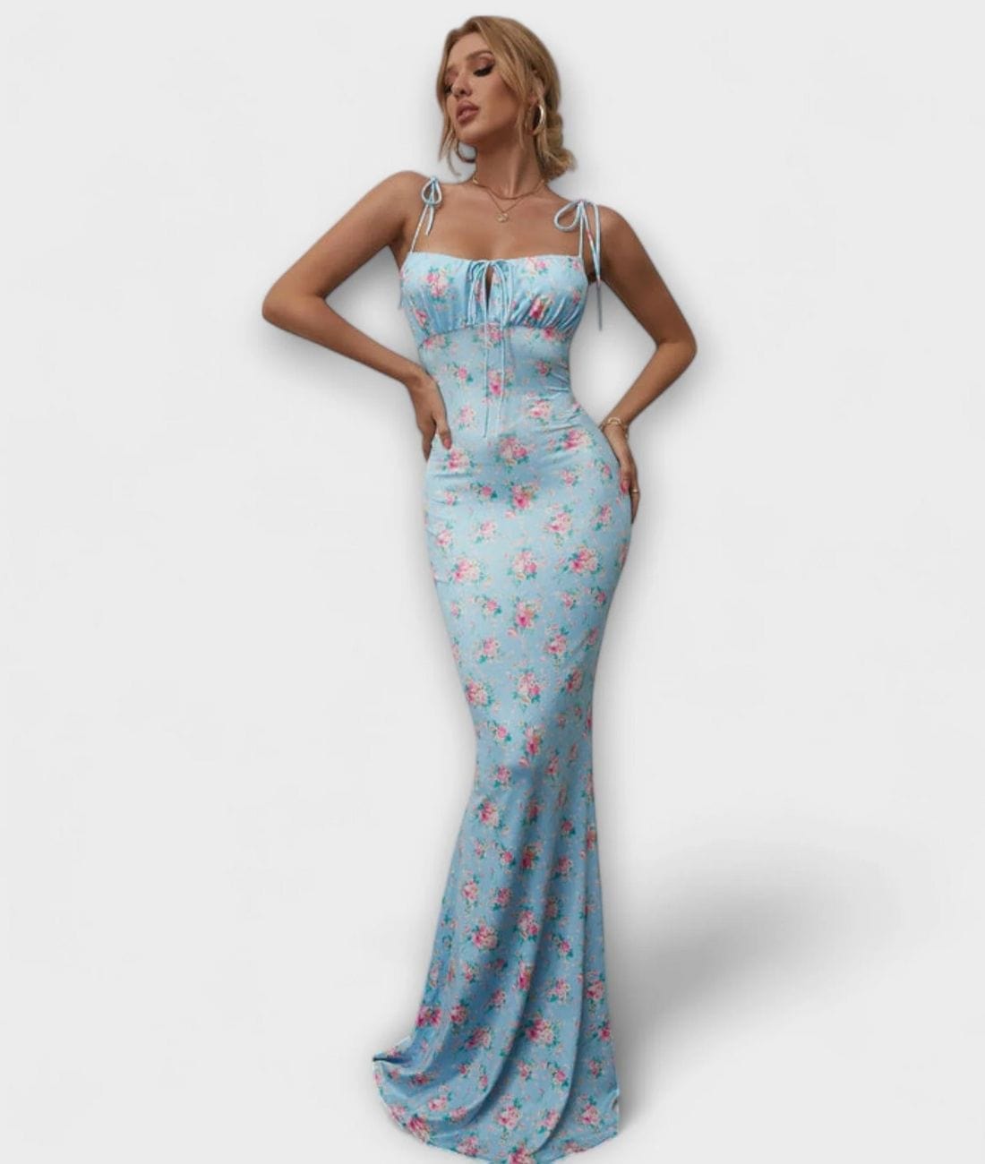 Katia - Sleeveless Floral Maxi Dress