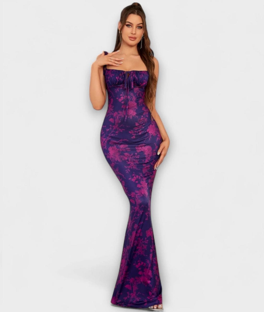Katia - Sleeveless Floral Maxi Dress