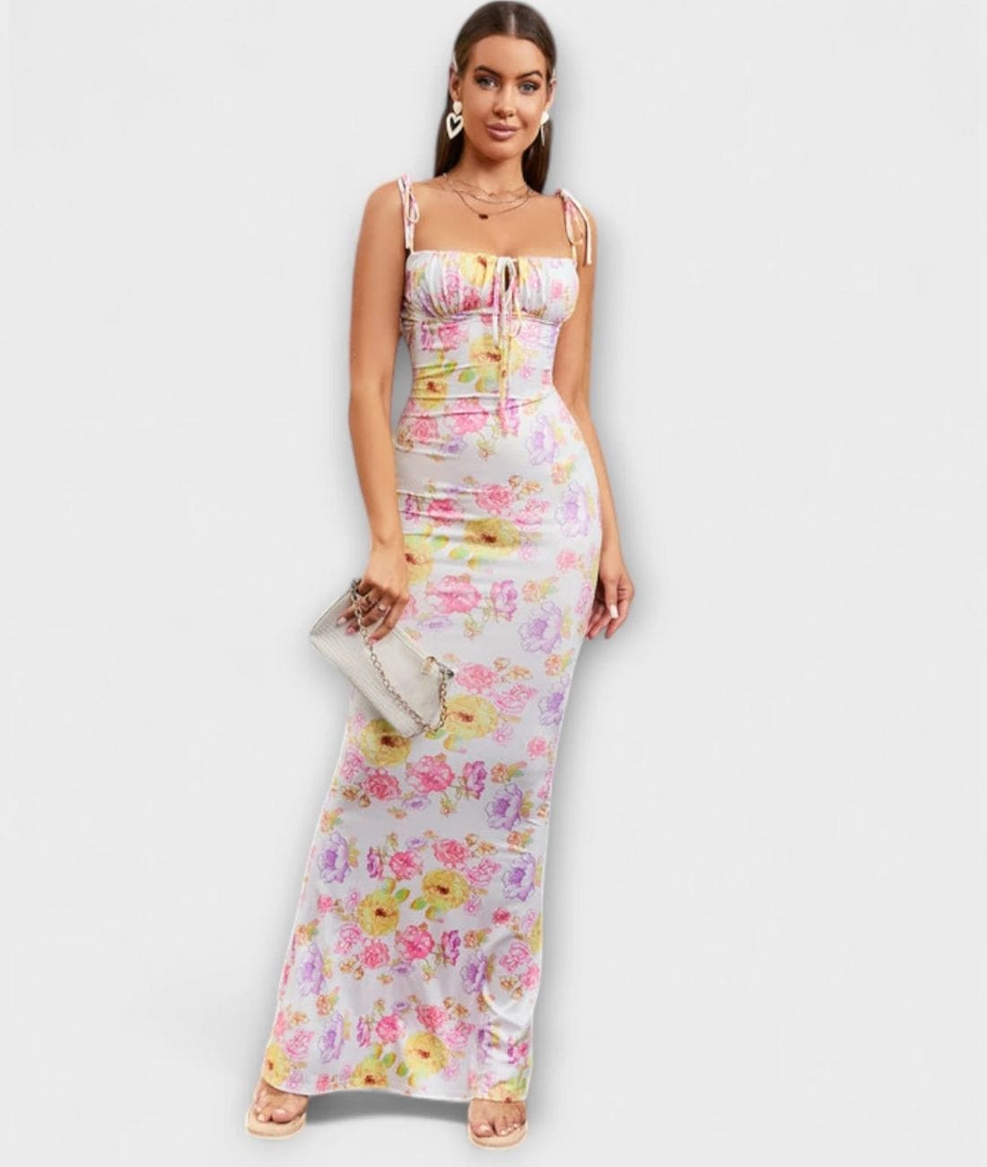 Katia - Sleeveless Floral Maxi Dress