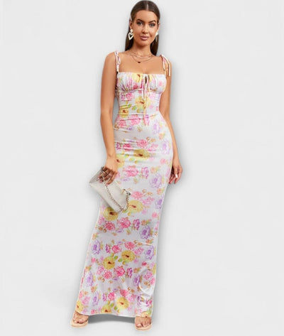 Katia - Sleeveless Floral Maxi Dress
