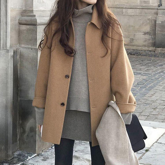 Minimalist Wool Coat | Oversized Fit | Warm Comfort | Everyday Chic