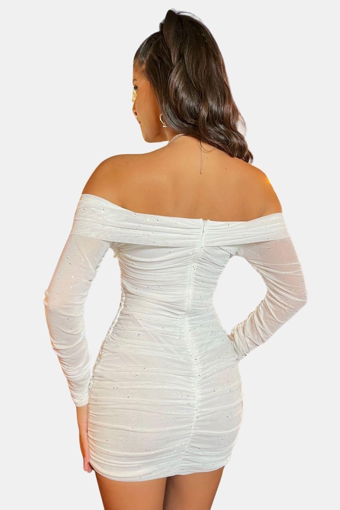 Kira – Sparkle Mesh Mini Dress