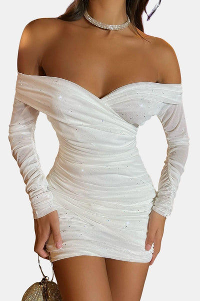 Kira – Sparkle Mesh Mini Dress