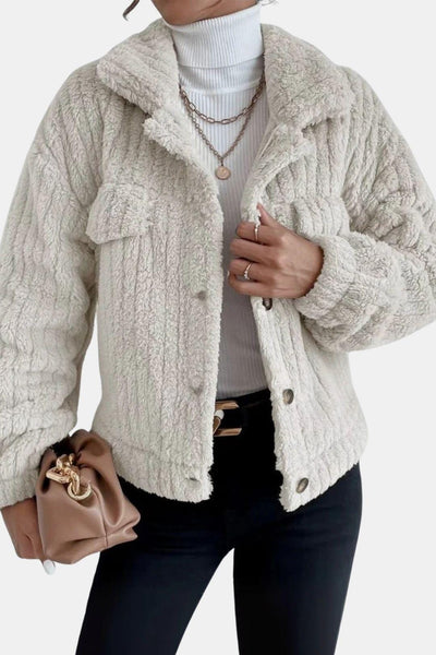 Kitty – Ultra-Soft Winter Jacket with Pearl Buttons