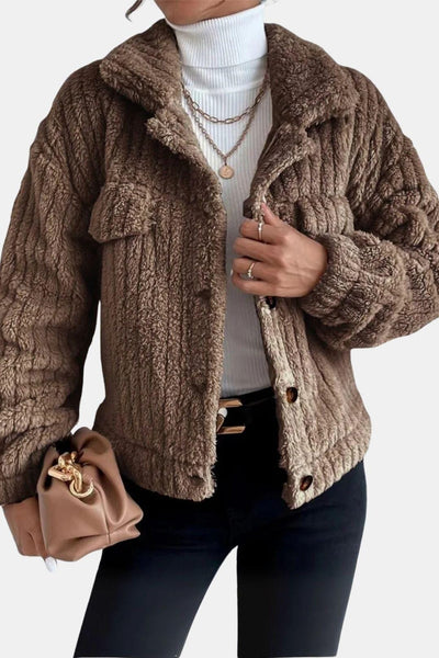 Kitty – Ultra-Soft Winter Jacket with Pearl Buttons