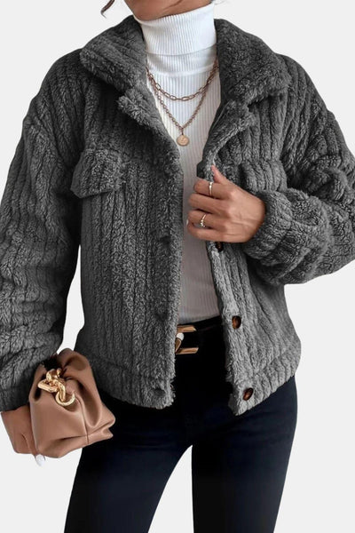 Kitty – Ultra-Soft Winter Jacket with Pearl Buttons