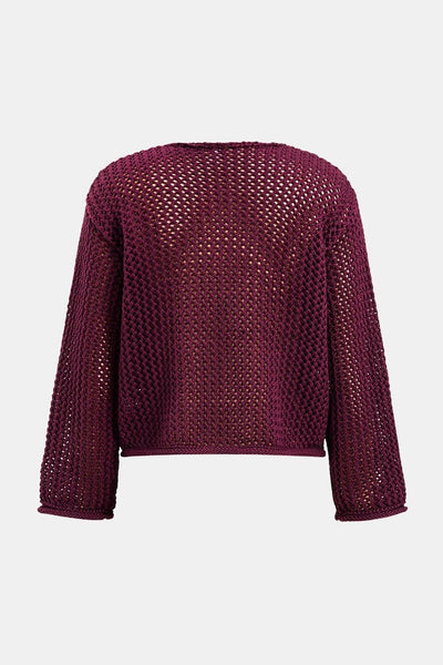 Kristina – Button Round Neck Sweater Cardigan