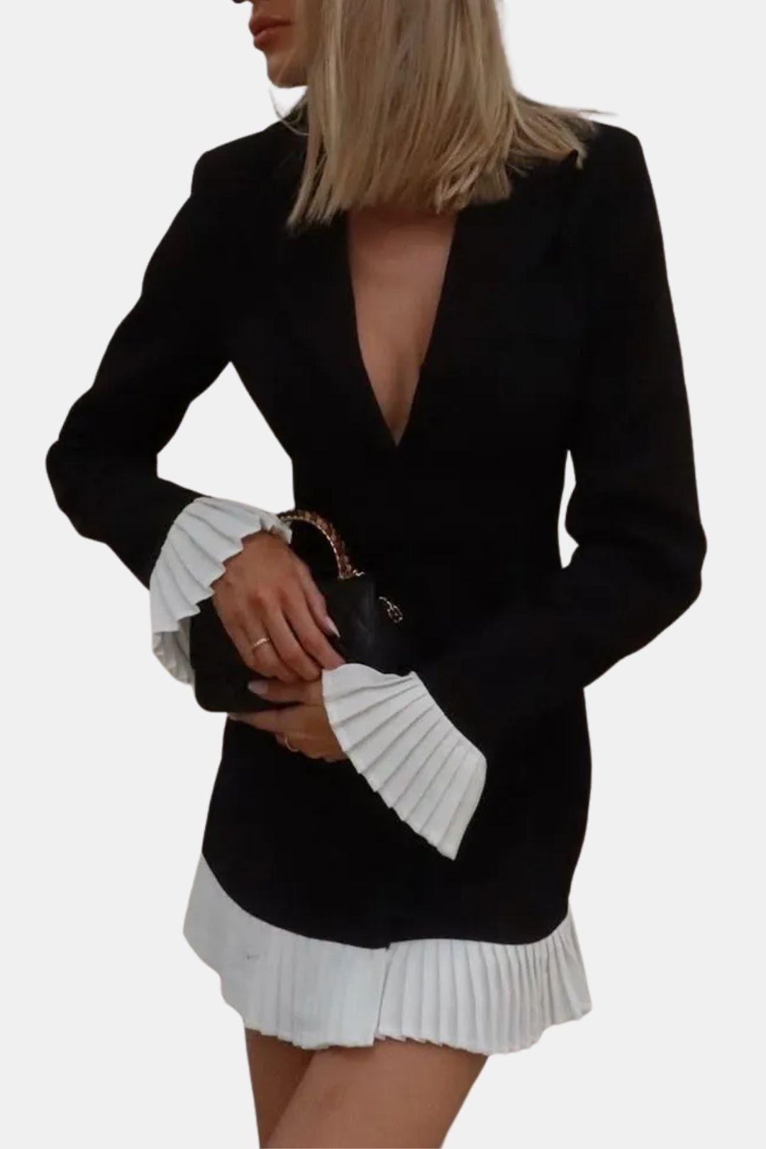 Kyla – Pleated Blazer Mini Dress