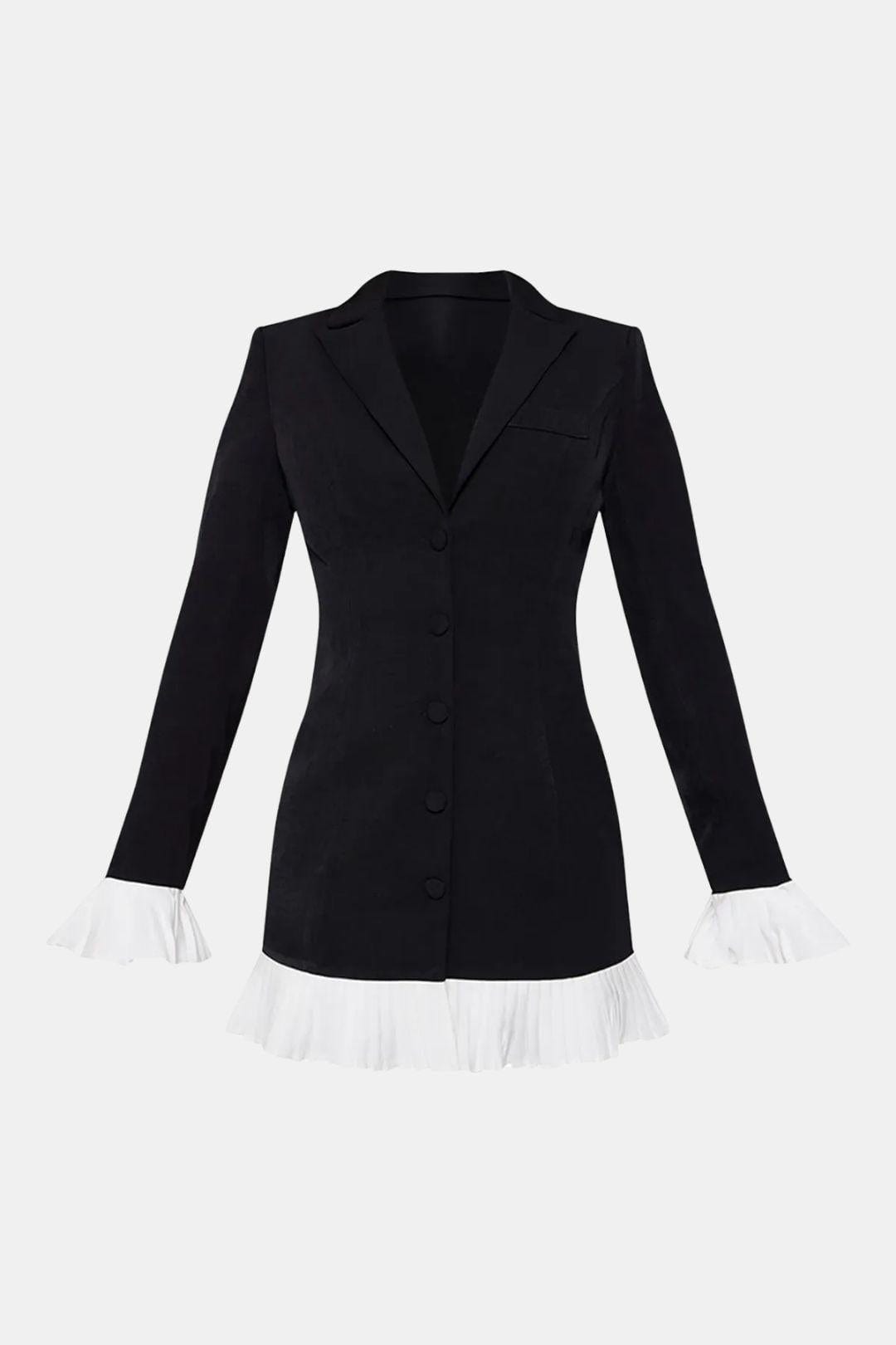 Kyla – Pleated Blazer Mini Dress
