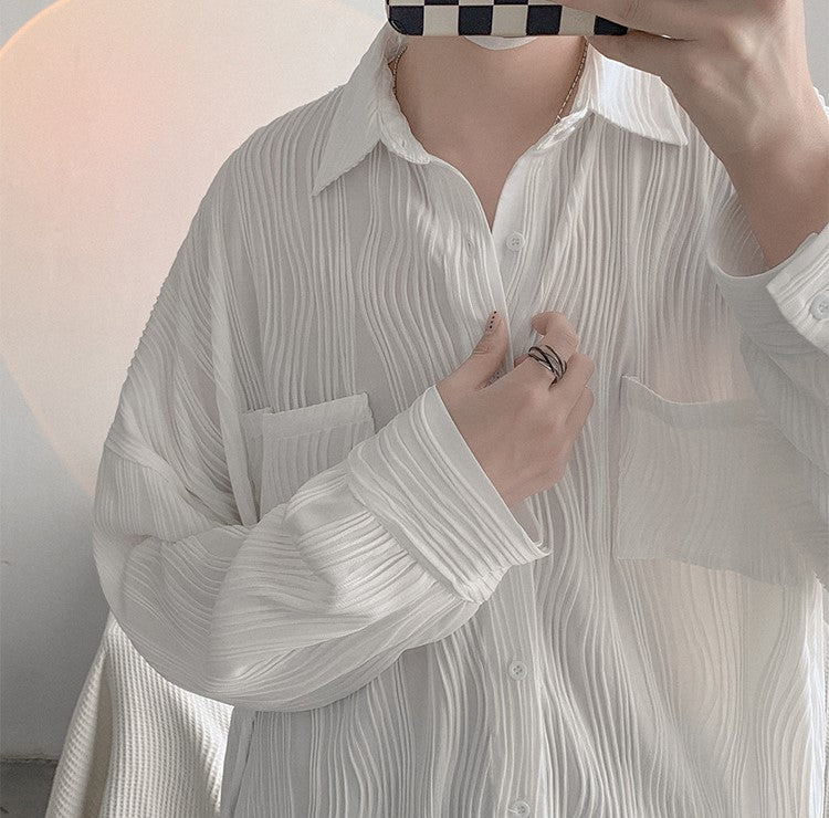 Oversized Striped Shirt | Button-Up | Relaxed Fit