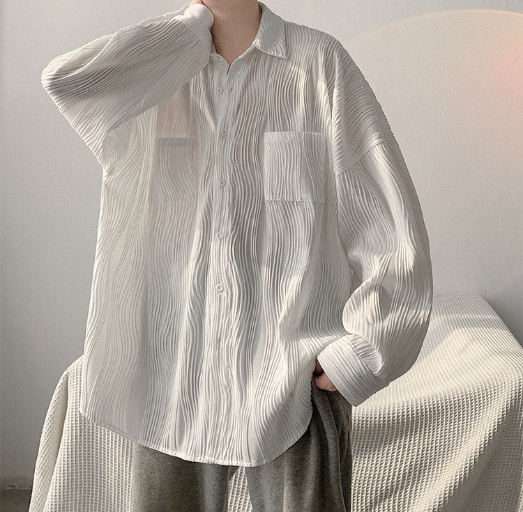 Oversized Striped Shirt | Button-Up | Relaxed Fit